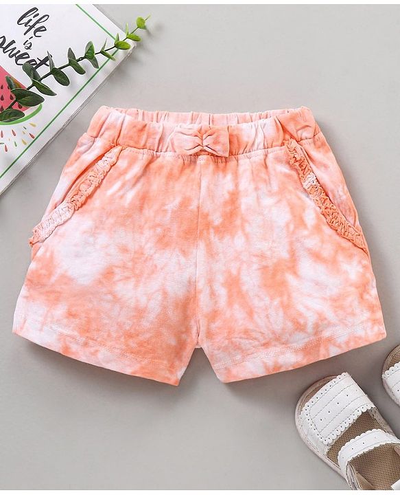 Babyhug Knee Length Shorts - Rust