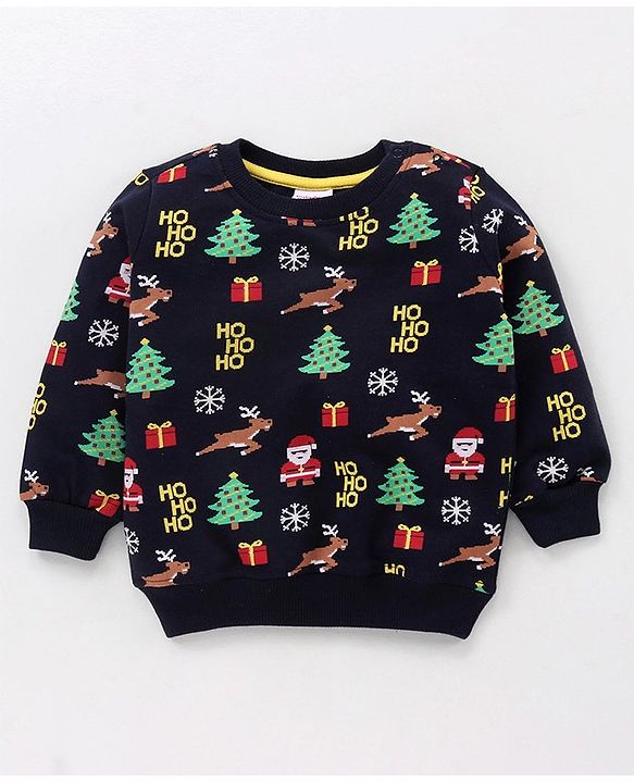 Babyhug Full Sleeves Printed Sweatshirts Pack of 2 - Multicolor