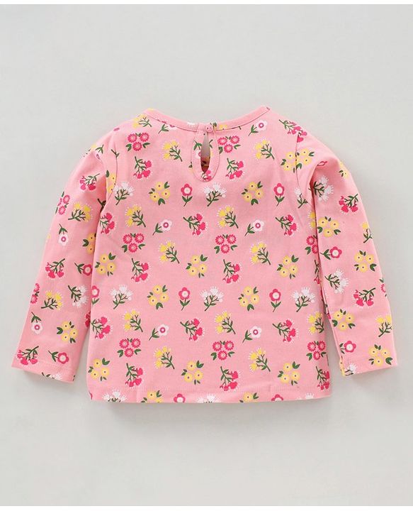 Babyhug Full Sleeves Top Floral Print Pack of 2  - Multicolor