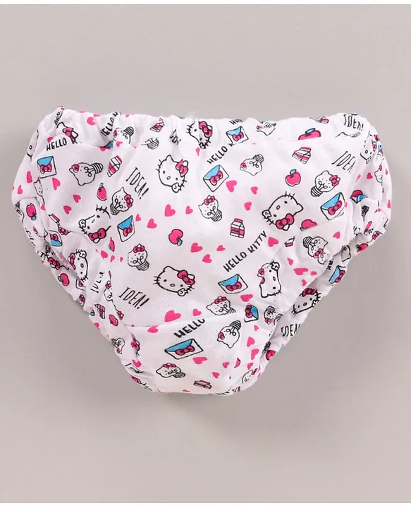 Buy Bodycare Cotton Panties Hello Kitty Print Pack of 5 Multicolour for  Girls (18-24Months) Online in India, Shop at  - 10868983