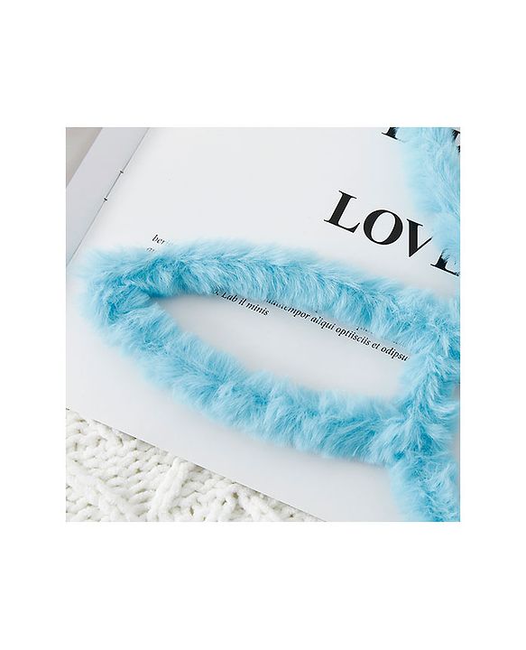 Babyhug Bunny Shaped Hair Bands Pack Of 3 - Pink Blue And Purple