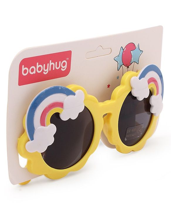 Babyhug  Cloud and Rainbow Shaped Sunglasses - Yellow