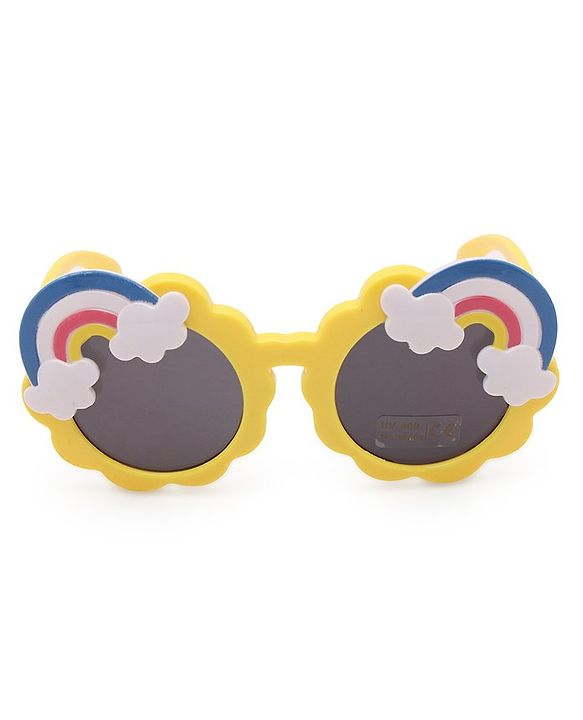 Babyhug  Cloud and Rainbow Shaped Sunglasses - Yellow