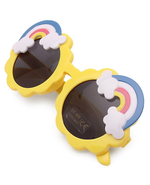 Babyhug  Cloud and Rainbow Shaped Sunglasses - Yellow