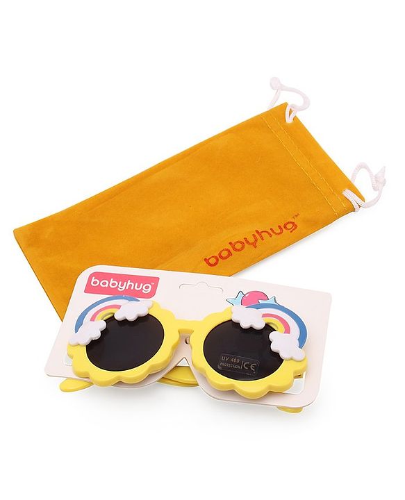 Babyhug  Cloud and Rainbow Shaped Sunglasses - Yellow