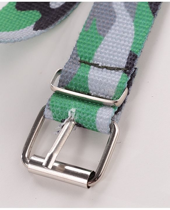 Babyhug Camouflage Belts Pack Of 2 - Multicolour