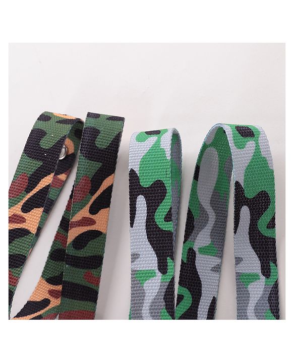 Babyhug Camouflage Belts Pack Of 2 - Multicolour