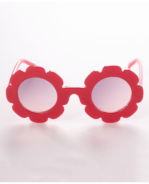 Babyhug Flower Shaped Sunglasses  - Red