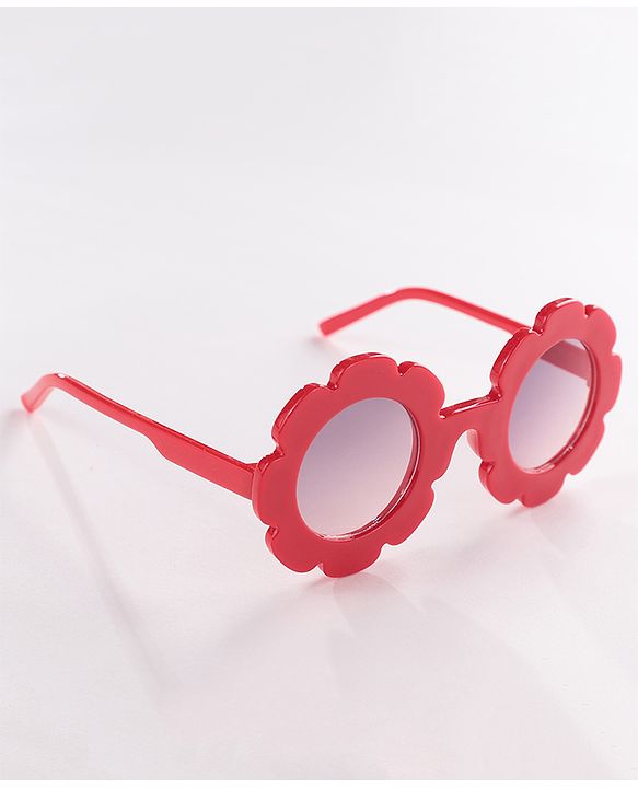 Babyhug Flower Shaped Sunglasses  - Red