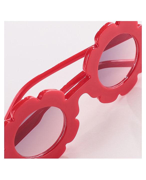 Babyhug Flower Shaped Sunglasses  - Red