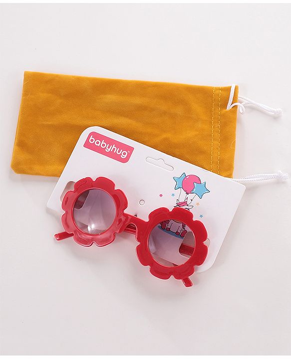 Babyhug Flower Shaped Sunglasses  - Red