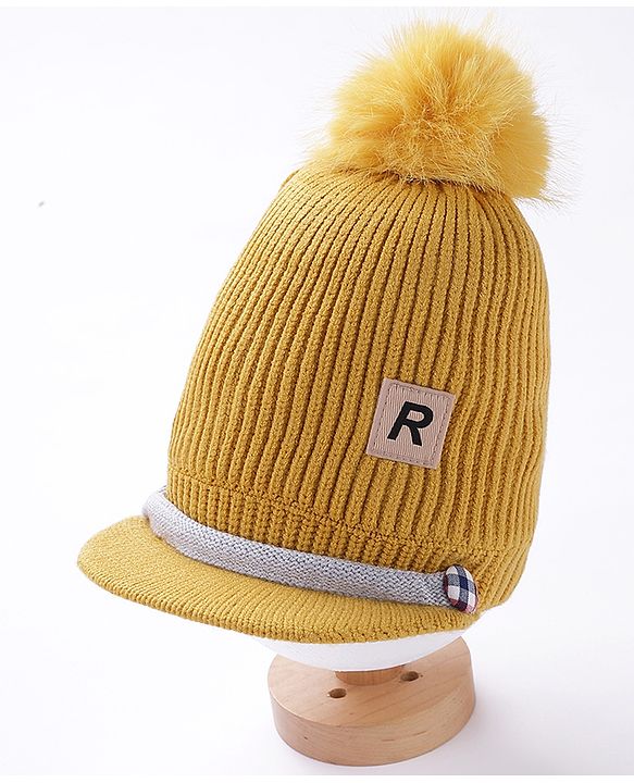 Babyhug Woollen Cap Brown  - Diameter 12 cm