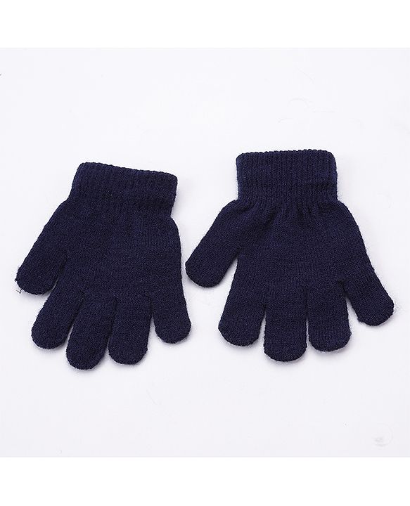 Babyhug Woollen Cap Gloves With Muffler Multicolour - Cap Diameter 8.5 cm