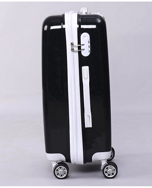 Pine Kids Trolley Luggage Bags Black - 22 inch| Shock Resistant| Telescopic Handle| Water Resistant| Easy Zipper Closure| Durable Wheels| Number Lock