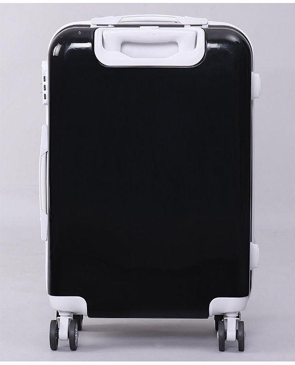 Pine Kids Trolley Luggage Bags Black - 22 inch| Shock Resistant| Telescopic Handle| Water Resistant| Easy Zipper Closure| Durable Wheels| Number Lock