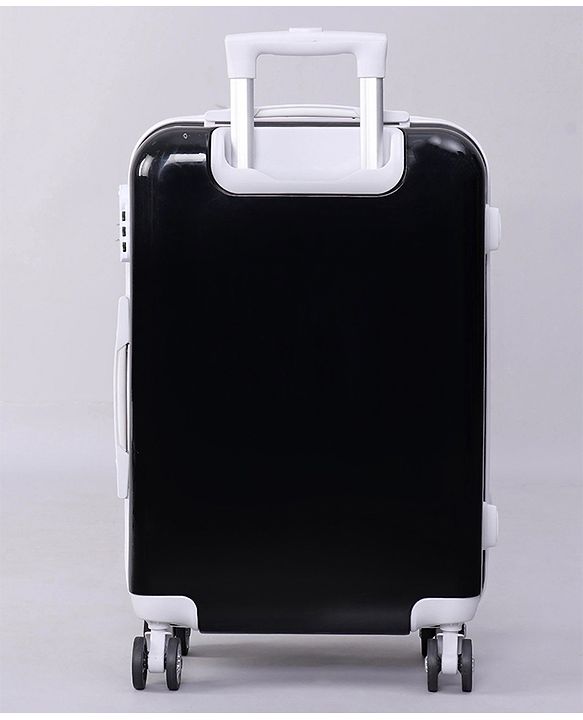 Pine Kids Trolley Luggage Bags Black - 22 inch| Shock Resistant| Telescopic Handle| Water Resistant| Easy Zipper Closure| Durable Wheels| Number Lock