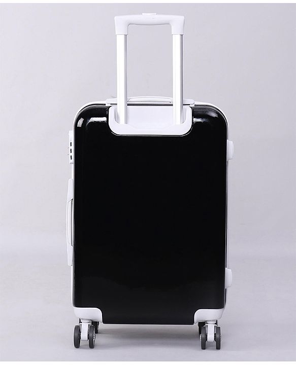 Pine Kids Trolley Luggage Bags Black - 22 inch| Shock Resistant| Telescopic Handle| Water Resistant| Easy Zipper Closure| Durable Wheels| Number Lock