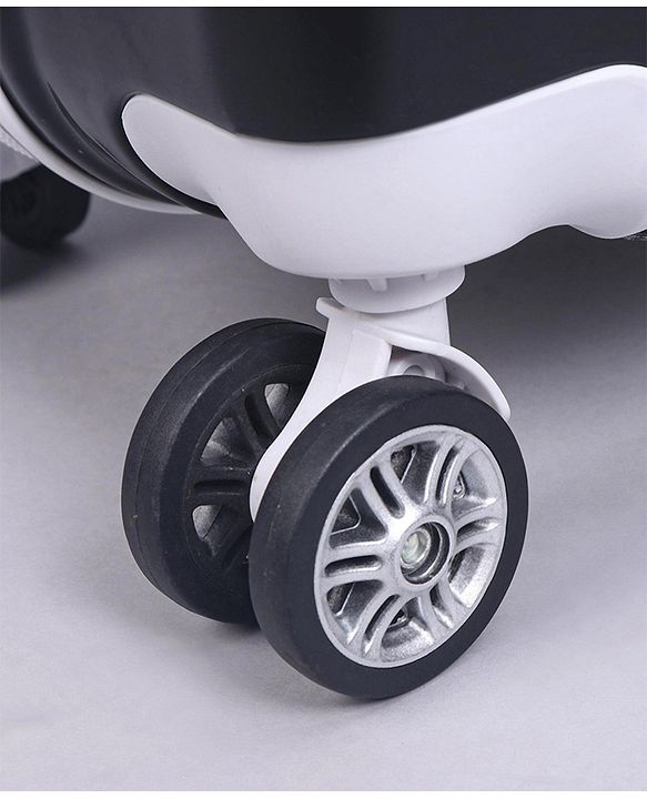 Pine Kids Trolley Luggage Bags Black - 22 inch| Shock Resistant| Telescopic Handle| Water Resistant| Easy Zipper Closure| Durable Wheels| Number Lock