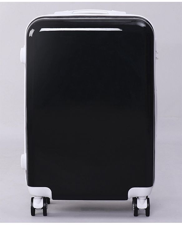Pine Kids Trolley Luggage Bags Black - 22 inch| Shock Resistant| Telescopic Handle| Water Resistant| Easy Zipper Closure| Durable Wheels| Number Lock