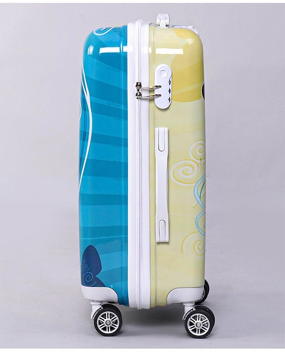 Pine Kids Trolley Luggage Bags Blue - 22 inch| Shock Resistant| Telescopic Handle| Water Resistant| Easy Zipper Closure| Durable Wheels| Number Lock