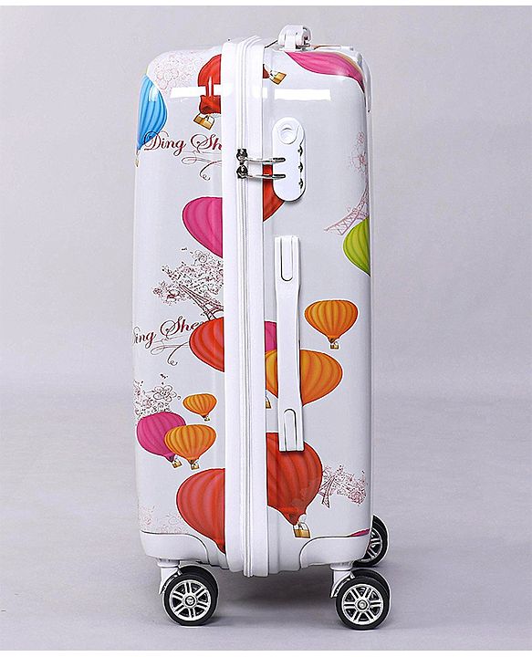 Pine Kids Trolley Luggage Bags White - 22 inch