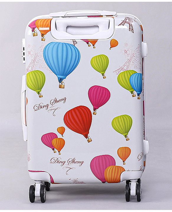 Pine Kids Trolley Luggage Bags White - 22 inch