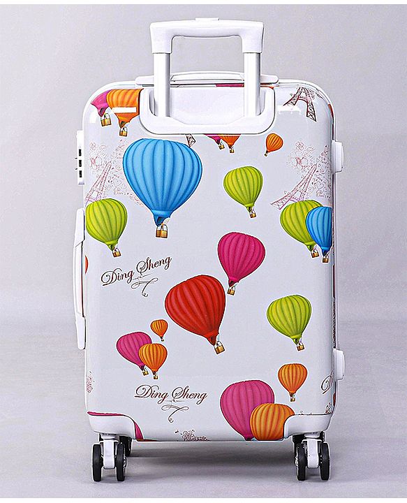 Pine Kids Trolley Luggage Bags White - 22 inch