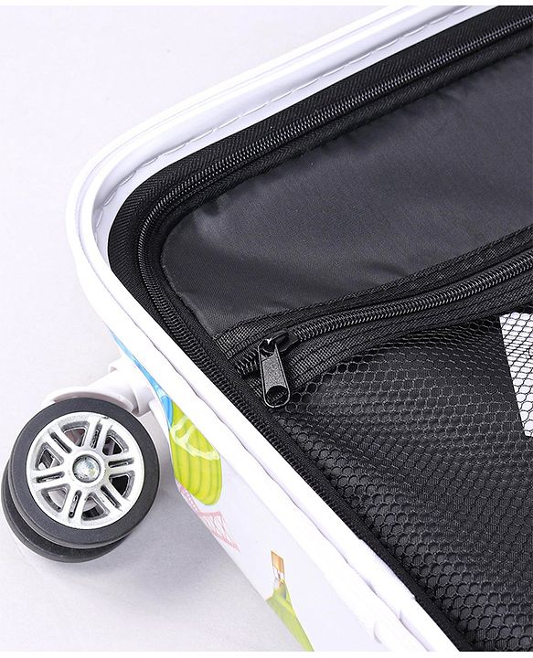 Pine Kids Trolley Luggage Bags White - 22 inch