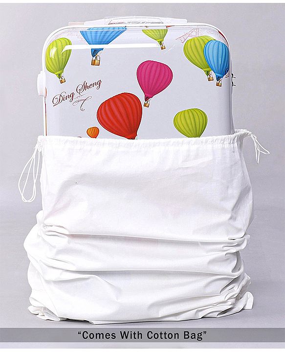 Pine Kids Trolley Luggage Bags White - 22 inch