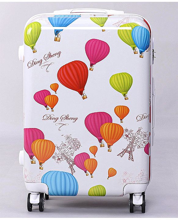 Pine Kids Trolley Luggage Bags White - 22 inch