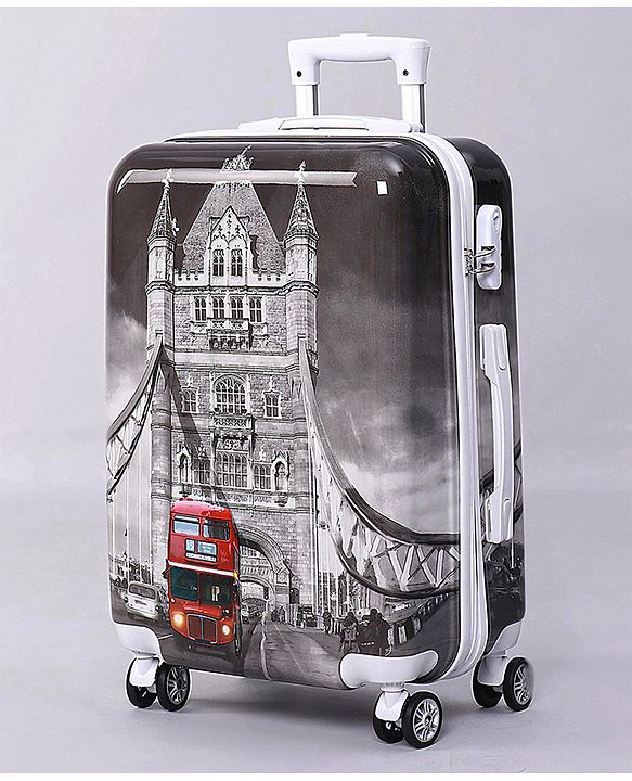 Pine Kids Trolley Luggage Bags Black - 22 inch
