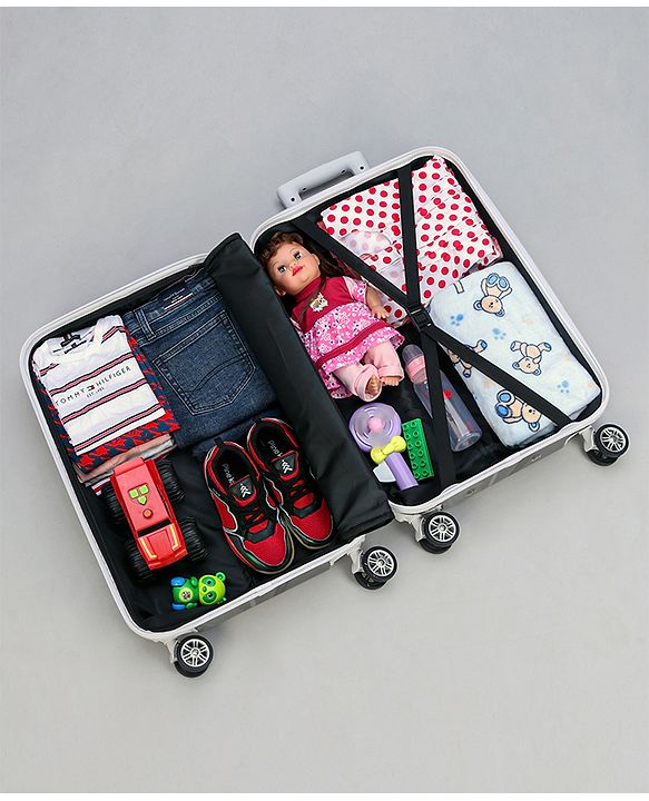 Pine Kids Trolley Luggage Bags Black - 22 inch