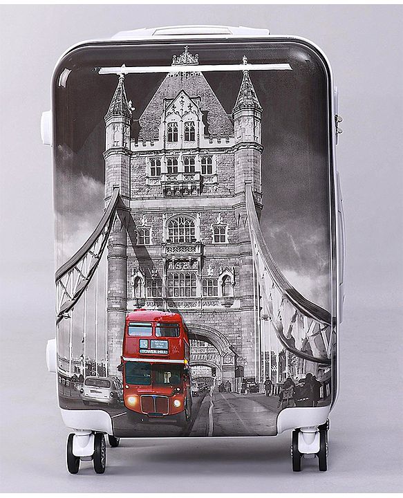 Pine Kids Trolley Luggage Bags Black - 22 inch
