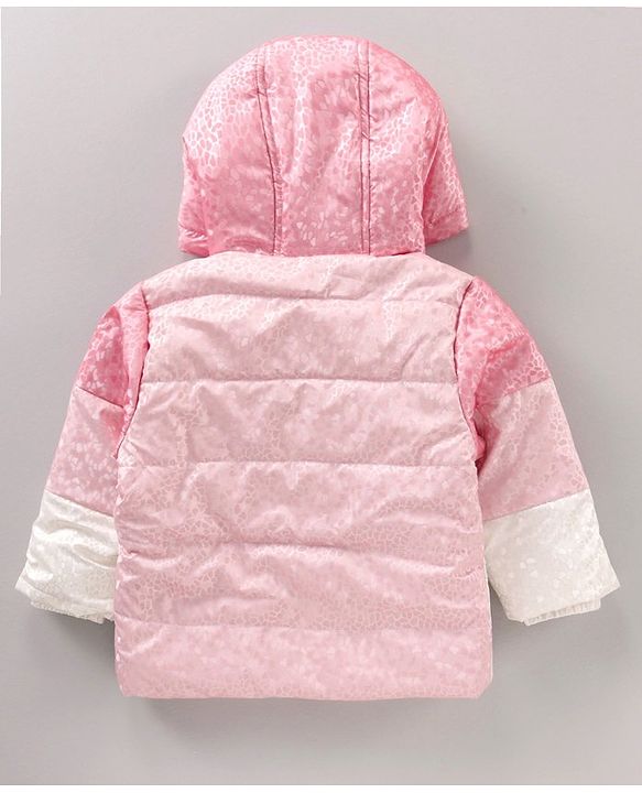 Babyhug Full Sleeves Hooded Jacket - Pink