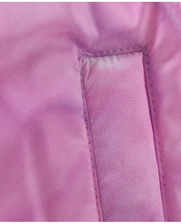 Babyhug Full Sleeves Hooded Fashion Heavy Winter Printed Jacket - Pink