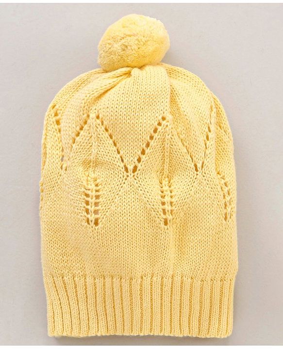 Babyhug 100% Organic Cotton Full Sleeves Sweater Set Schifilli Design - Yellow