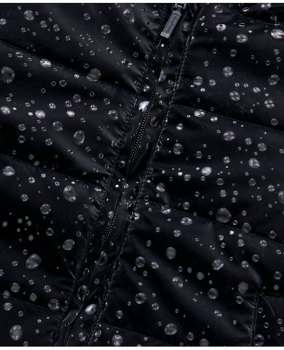Babyhug Full Sleeves All over printed Hooded Padded Jacket - Black