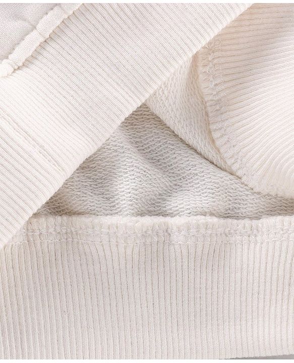 Babyhug Full Sleeves Sweatshirt With Bow and Flower Graphics & Mesh Detailing - Off White