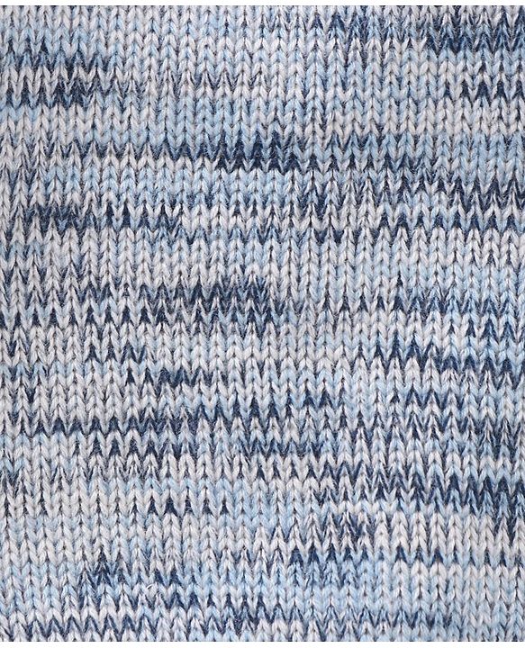 Babyhug Full Sleeves Heavy Gauge Sweater - Light Grey Blue
