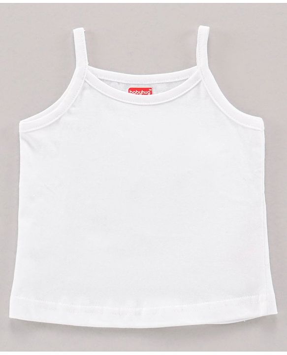Babyhug 100% Cotton Sleeveless Slips Pack of 3 - White