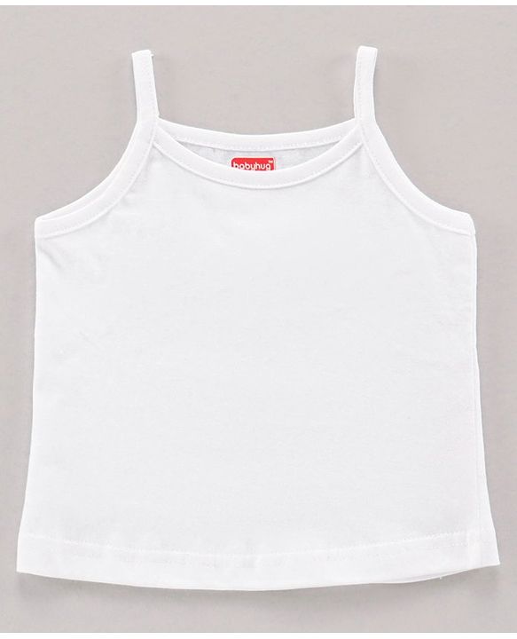 Babyhug 100% Cotton Sleeveless Slips Pack of 3 - White