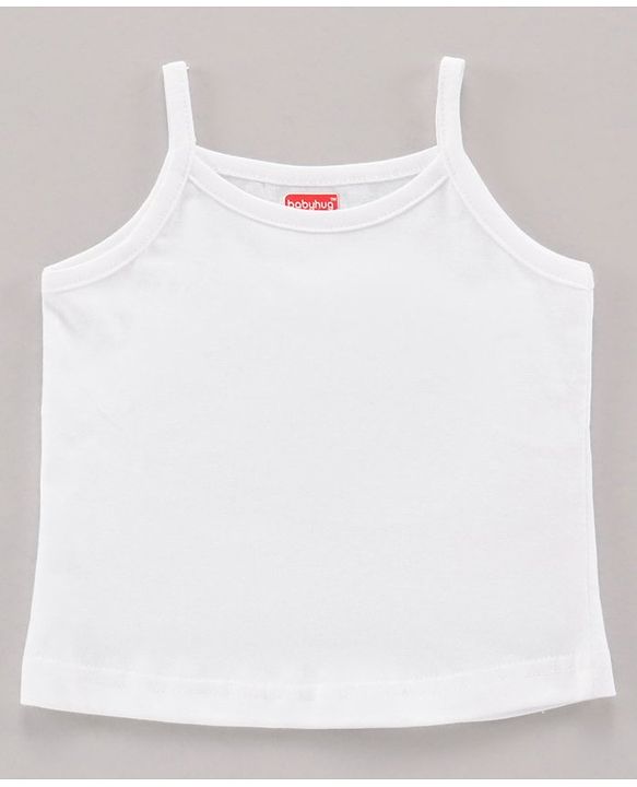 Babyhug 100% Cotton Sleeveless Slips Pack of 3 - White