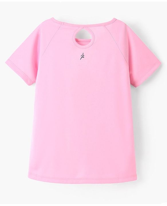Pine Active Super Stretch Half Sleeves T-Shirt & Shorts Set Pink & Black