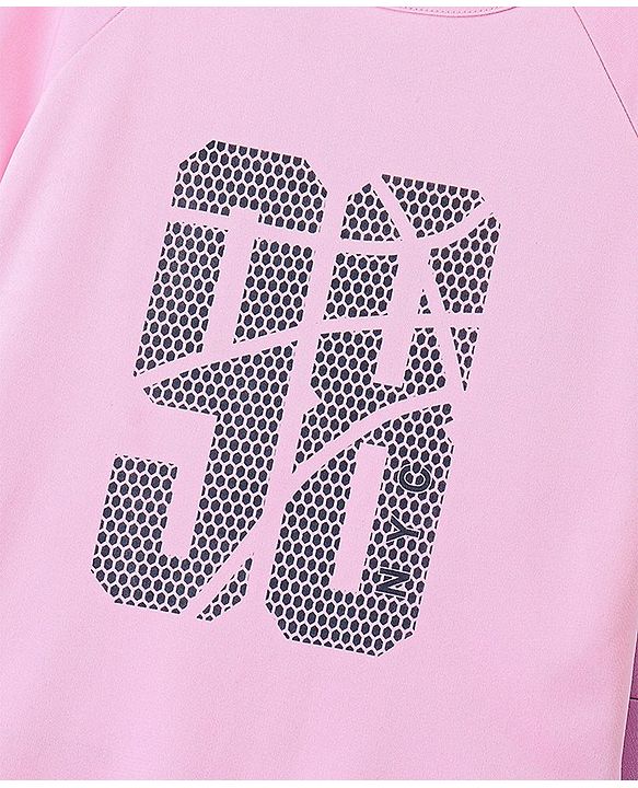 Pine Active Super Stretch Half Sleeves T-Shirt & Shorts Set Pink & Black