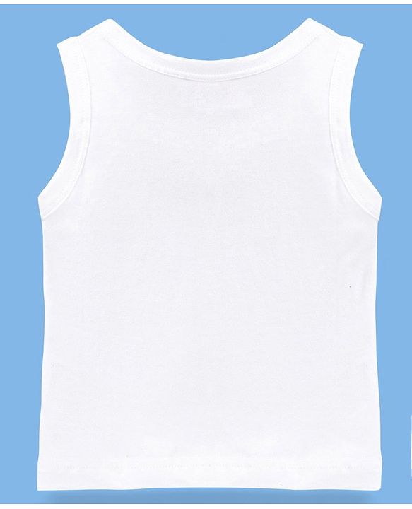 Babyhug 100% Cotton Sleeveless Sando Pack of 3 - White