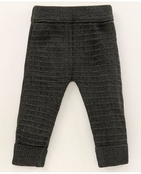 Babyhug Knitted Full Length Pajama Ball Patch - Anthra