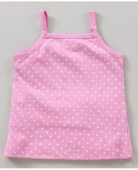 Babyhug 100% Cotton Sleeveless Antibacterial Slips Multi-Print Pack Of 3 - Pink Yellow