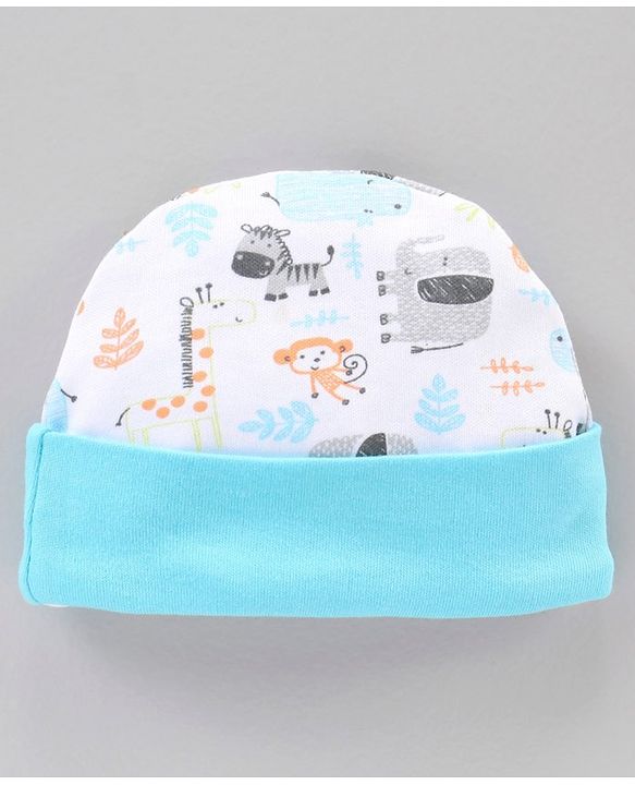 Babyhug 100% Cotton Clothing Gift Set Car Print Pack of 6 - Blue