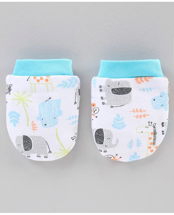 Babyhug 100% Cotton Clothing Gift Set Car Print Pack of 6 - Blue