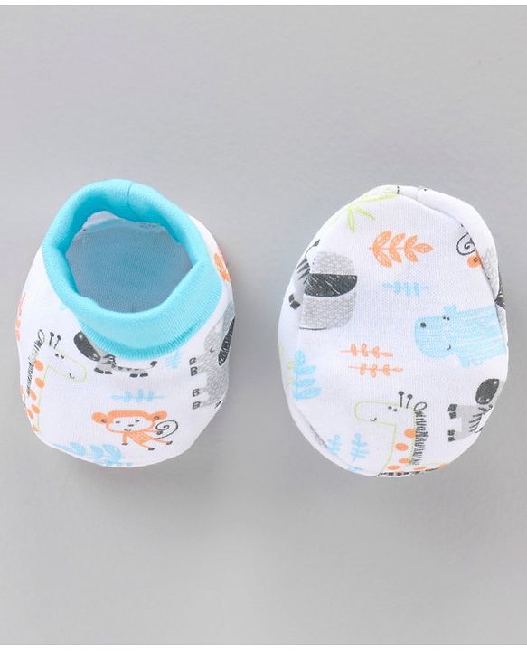Babyhug 100% Cotton Clothing Gift Set Car Print Pack of 6 - Blue